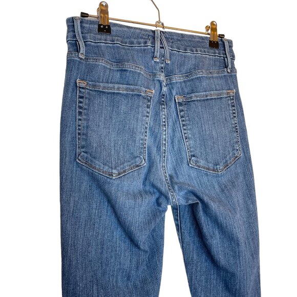 Good American Good Waist Chewed Hem Jeans, 27 - Picture 6 of 10